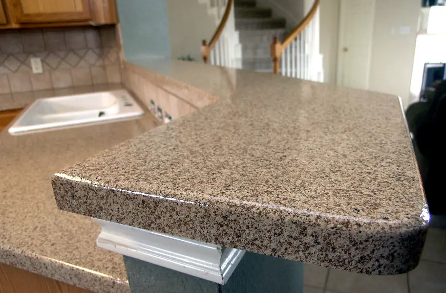 kitchen formica countertop cheap cut installed already options countertops laminate granite remodels way expensive installation less homesfeed cabinets soure desk