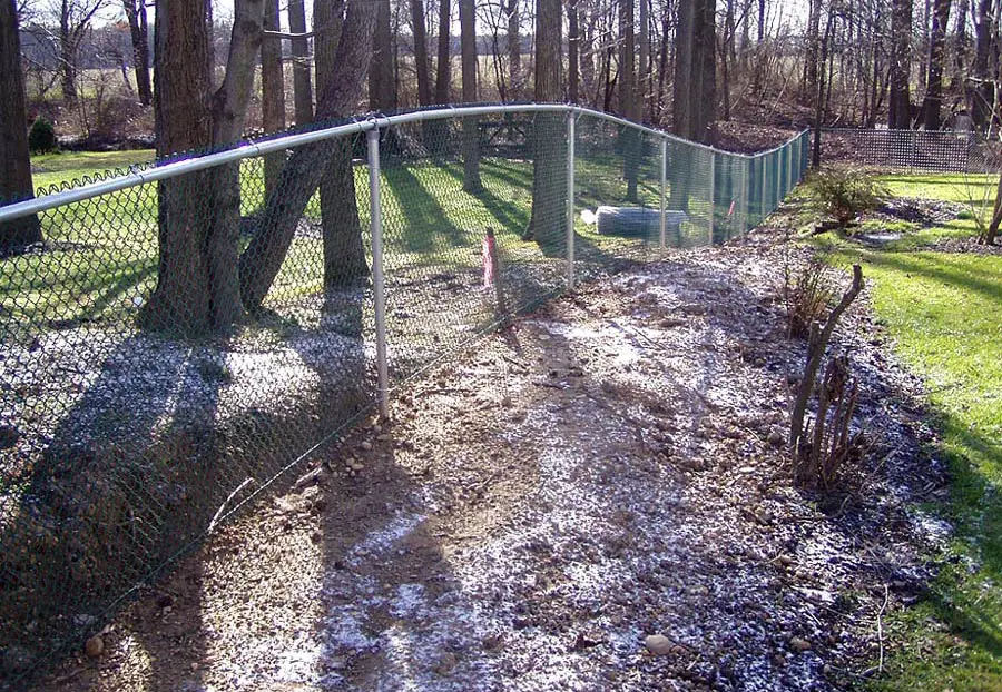 How to Install a Chain Link Fence on Uneven Ground ...