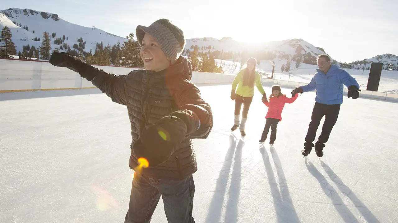 ice skating family